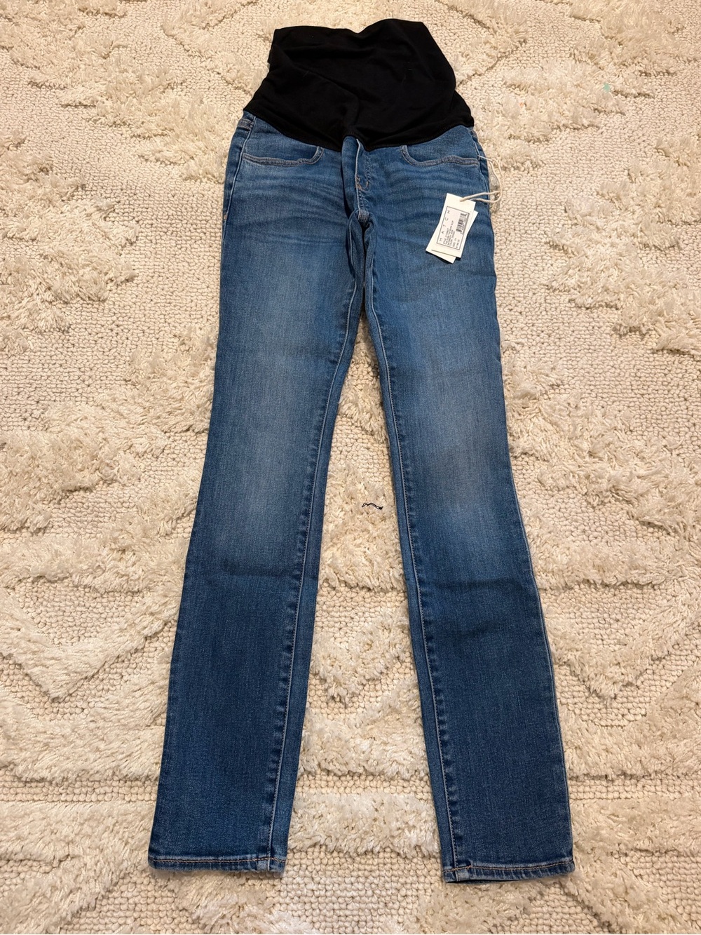 Hatch The Over The Bump Slim Maternity Jean size 24 style: E109807 indigo